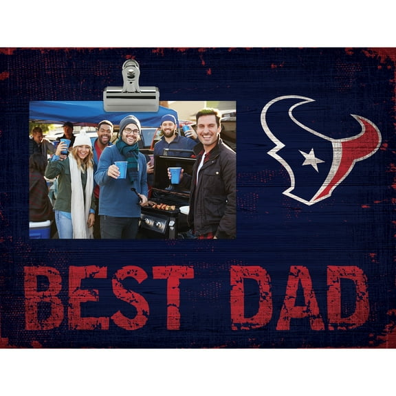Houston Texans 8'' x 10.5'' Best Dad Clip Frame