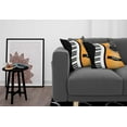 thumbnail image 3 of Ambesonne Music Throw Pillow Cover 2 Pack, Piano Keys Wave and Guitar, 18", Charcoal Grey Orange, 3 of 7