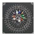 thumbnail image 3 of Decoración Paño de tarjeta de Tarot cuadrado Paño de cubierta de adivinación de rejilla de cristal de Tarot de pentáculo Tmvgtek Original, 3 of 9