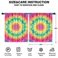 thumbnail image 2 of Blackout Kids Curtains,Colorful Rainbow Tie Dye Spiral Pattern Childrens Insulated Curtains Set Of 2,Bedroom Essentials,Toddler Room Decor 52"x63", 2 of 5