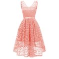 thumbnail image 2 of Wedding Guest Dresses for Women,Clearance Casual Fashion Slid Sleeveless V-Neck Women's Dress Evening Dresses, 2 of 5