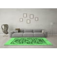 thumbnail image 3 of Ahgly Company Indoor Square Abstract Emerald Green Modern Area Rugs, 7' Square, 3 of 4