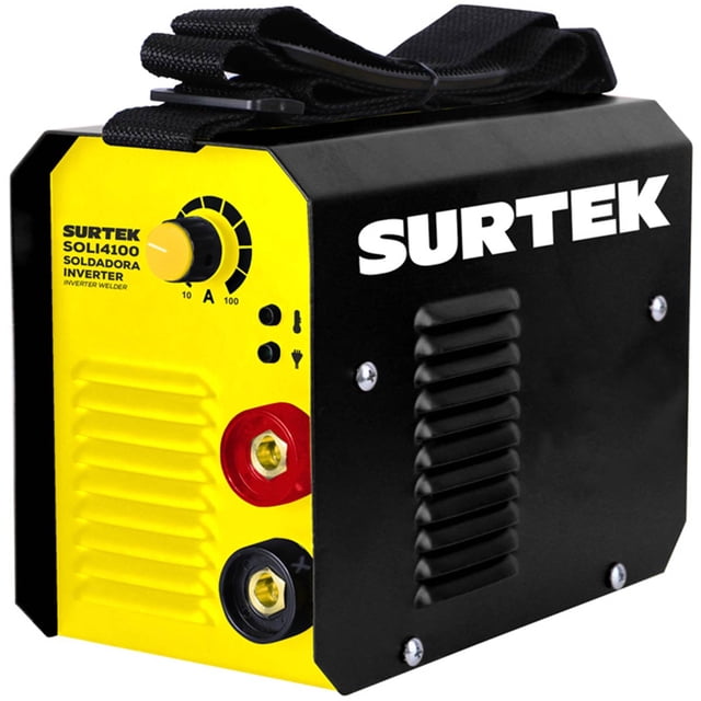 Soldadora Inverter 110V 100 Amp Maquina Planta Soldar Surtek SOLI4100
