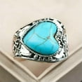 thumbnail image 3 of QQTDFG 925 Silver Plated Turquoise Ring for Women Wedding Party Jewelry Rings SZ 6-13-Turquoise #22-10, 3 of 4