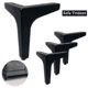 thumbnail image 1 of 1/4pcs 10/15/17cm Furniture Sofa Legs Modern Metal Diamond Triangle Furniture Feet, 1 of 3