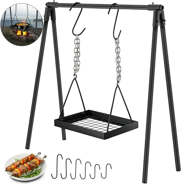 VEVOR Swing Grill Campfire Cooking Stand Outdoor Picnic Cookware