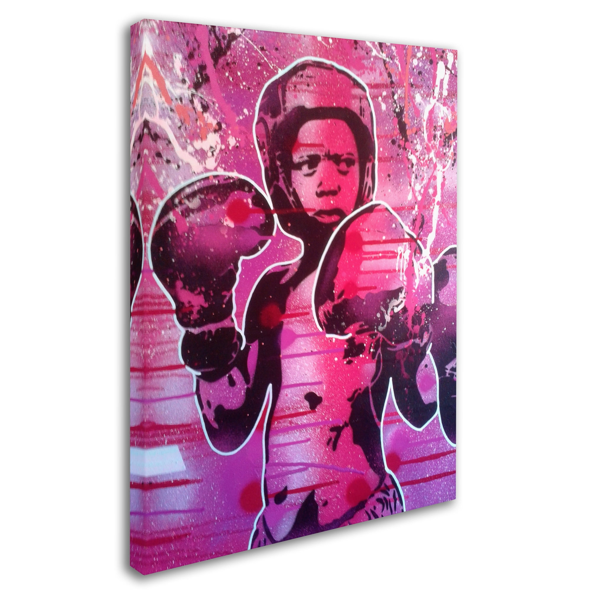 Trademark Fine Art 'Boxer Kid 1' Canvas Art by Abstract Graffiti