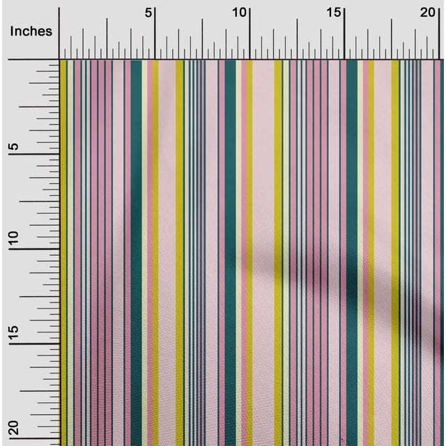 oneOone Polyester Lycra Fabric Bayadere Stripe Fabric Prints By Yard 56 Inch Wide