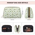 thumbnail image 2 of St Patrick's Day3 Makeup Bag, Large Capacity Travel Cosmetic Bag for Women Girls- Travel Toiletry Bag Leather Portable Waterproof Makeup Case Organizer with Handle, 2 of 4
