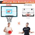 thumbnail image 4 of Basketball Hoop Set - Indoor Outdoor Basketball Hoop for Door & Wall Complete Accessories, Basketball Toy Gift Perfect for Boys Girls Teens Adults, 4 of 7