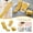 Yellow, variant on WWV Exfoliating Bath Set 3 Piece Shower Scrub Kit Includes Back Scrubber Strap Bath Towel and Bath Pouf Fiber Loofah Set for Deep Clean and Soft Skin