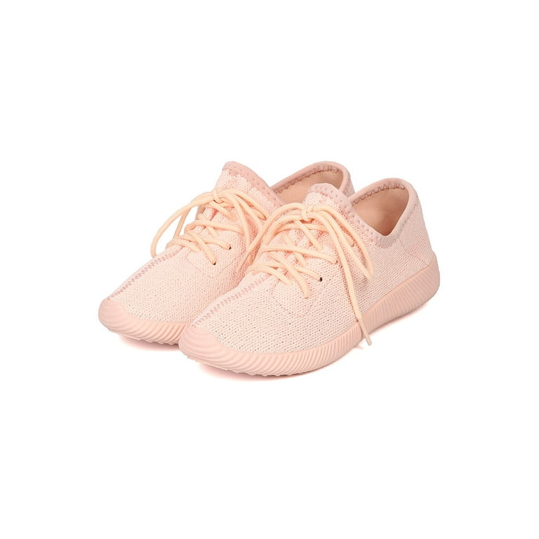 New Women Qupid Nacara 01 Fabric Knitted Lace Up Jogger Sneaker Walmart