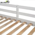 thumbnail image 6 of BELLEMAVE Twin over Twin Bunk Beds , Full Size Bunk Bed with Trundle, Storage Stairs and Full-Length Guardrail, Wood Bunk Bed , Tenns(White), 6 of 12