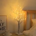 thumbnail image 1 of Encantadora lámpara de mesa de accesorios de decoraciones de luz de árbol de abedul para la mesa de la habitación del hogar, 1 of 6