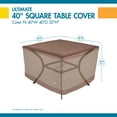 thumbnail image 6 of Duck Covers Ultimate Waterproof 40 Inch Square Table Cover, 6 of 13