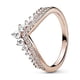 thumbnail image 1 of Pandora Anillo de Circonita Cúbica con Forma de Espoleta Brillante de Princesa en Pandora Rose, Talla 6, 1 of 2