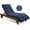 Blue Cushion, variant on Outdoor Chaise Lounge Chair Cushion Waterproof 74.4 x 22 x 4.7 Inches Memory Foam Lounge Chair Cushions for Outdoor Furniture with Ties, Thickened Pool Lounge Chair Cushion, Stripe Red&White