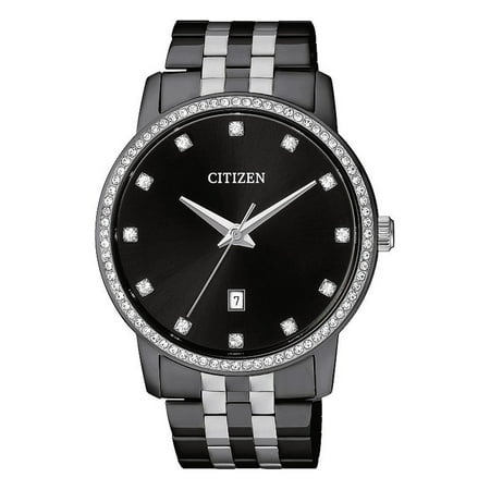 Concord Stainless Steel Wrist Watch - Mens Luxury Quartz Movement Stainless Steel Time Watch Wristwatch, Black