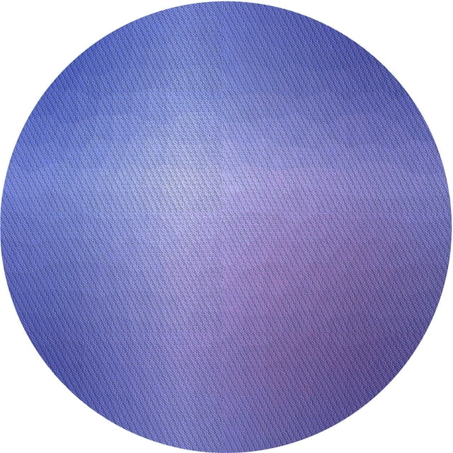 Ahgly Tapis d'Intérieur Lavable en Machine Carré Transitionnel Bleu Ardoise Clair, 3 Pieds Carré