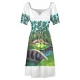 thumbnail image 5 of 12 Hole Augusta National Sleeveless Dress women's elegant loose dresses summer women's suit Woman clothes, 5 of 7