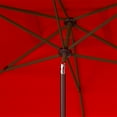 thumbnail image 3 of SAFAVIEH Milan Fringe 6.5' X 10' Market Crank Umbrella, Red, 3 of 6