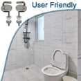 thumbnail image 3 of 2-Pack Durable Quick Release Toilet Seat Hinges - Easy Install Hardware for Secure and Comfortable Seating, 3 of 5