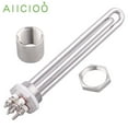 thumbnail image 4 of Calentador Tubular 12v 24v 36v 48v 1 "rosca BSP agua de inmersión DN25 DC 300w 600w 1200w 1500w elemento calefactor eléctrico Solar, 4 of 5