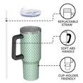 thumbnail image 4 of Modern 40oz Tumbler– Stainless Steel Insulated Tumbler with Handle and Straw, Large Capacity Travel Cup for Hot & Cold Drinks, 4 of 7