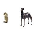 thumbnail image 1 of Figura de escritorio,Figura decorativa de caballero,escultura,artesanía,decoración de escritorio,Estatua de perro de resina,Estatua de perro galgo de resina,figura de animal para, 1 of 8
