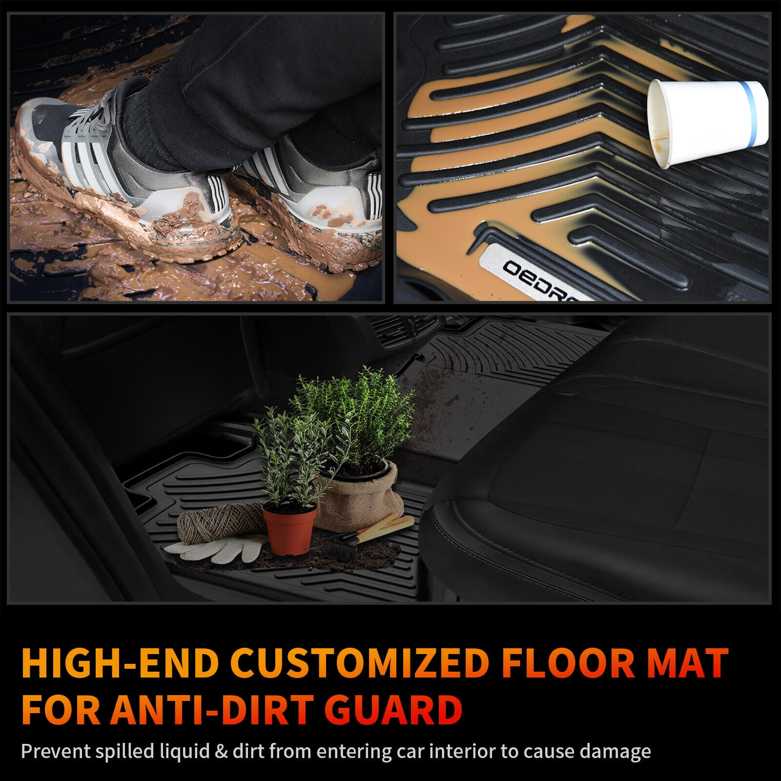 RVNI Floor Mats Cargo Liners TPE Rubber For 2017-2022 Honda CR-V CRV All Weather 3D