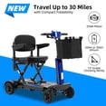 thumbnail image 6 of Lightweight Foldable 4-Wheel Mobility Scooter for Adults & Seniors – 15-30 Miles Long Range Electric Powered Wheelchair, 350W Motor, Removable Battery, Portable Travel Scooter for Elderly & Disabled, 6 of 9