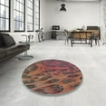 thumbnail image 3 of Ahgly Company Indoor Rectangle Patterned Orange Salmon Pink Novelty Area Rugs, 2' x 3', 3 of 6