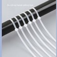 thumbnail image 5 of facefd 100Pcs Self-locking Nylon Cable Tie Wire Buckle Industrial Set Adjustable Organizer Ring Binding Zip Home Tools White/L, 5 of 5