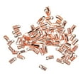 thumbnail image 1 of 100 Pcs Pliables Connecteurs d'Extrémité de Cordon 10mm - Rose, 1 of 8