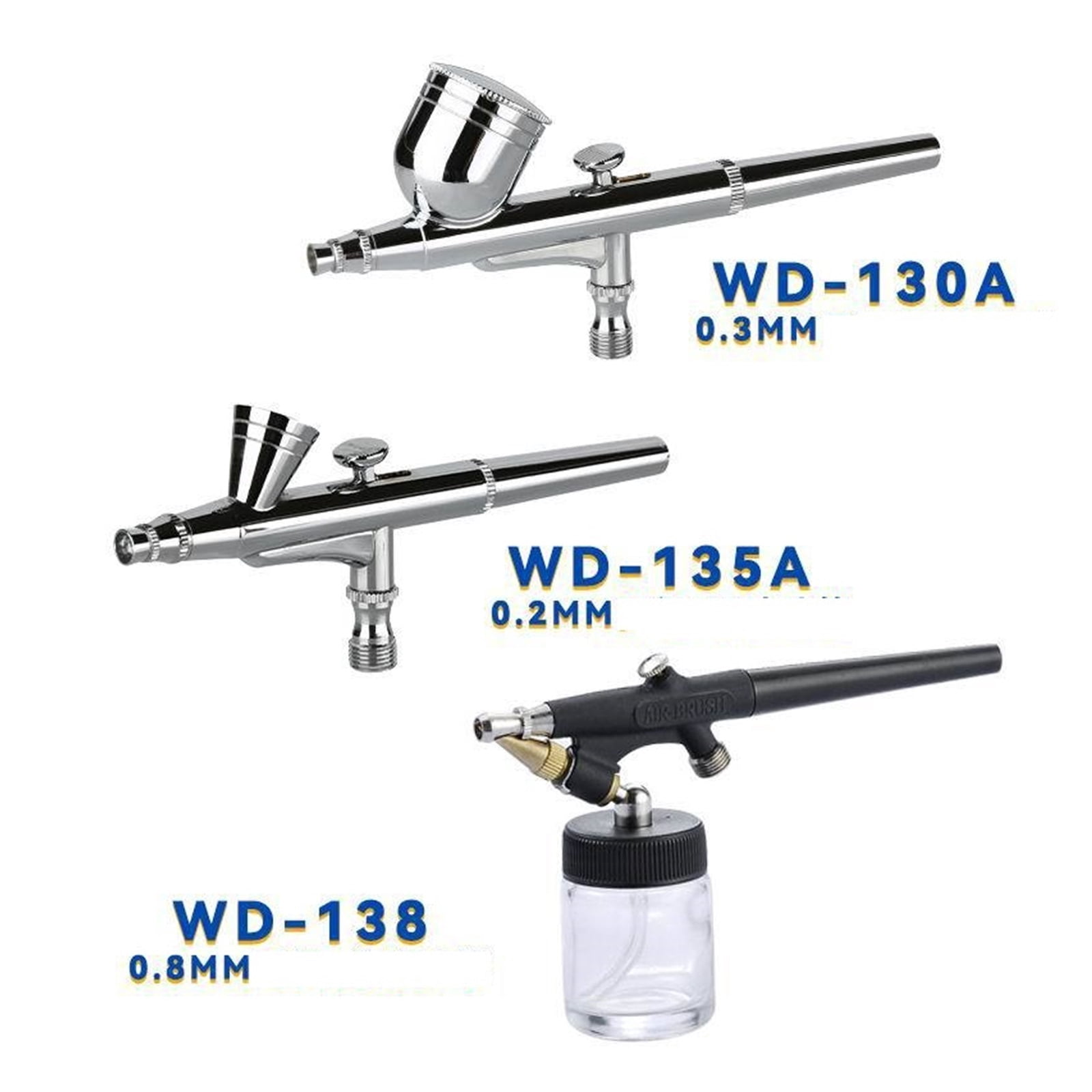 AC-18 Professional Air Compressor Set Electric Spray Gun Hobby Paint Spray Set Nail Art Sprayer with Braided Air Hose