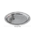thumbnail image 3 of Large Metal Serving Tray, Elegant Floral Metal Plate, Rust Proof Platter for Holiday Buffet Wedding Party Jewelry, 3 of 6