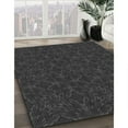 thumbnail image 3 of Ahgly Company Machine Washable Indoor Square Transitional Charcoal Black Area Rugs, 7' Square, 3 of 7