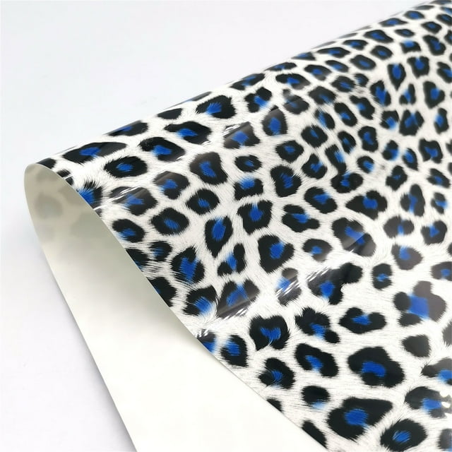 Leutsin Vinyle de Transfert Thermique Camouflage à Imprimé Léopard Vinyle pour Impression de Vêtements
