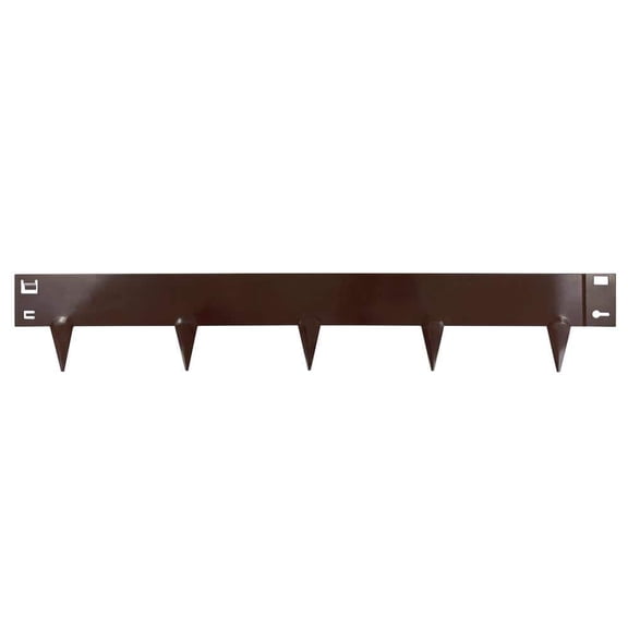 39 in. x 4 in. Brown Steel Landscape Edging (5-Pack)
