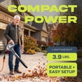 thumbnail image 6 of Sun Joe 6-Amp 155 mph Corded Handheld Leaf Blower, Light-Duty Lawn Tool, Gray, 6 of 6