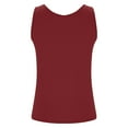 thumbnail image 5 of Yubnlvae Plus Size Cami with Built in Bra Womens Tank Tops Basic Camisole Vest Tank Tops with Built-In Shelf Bra Stretch Undershirtsclearance! Solid, Round Neck, Wine, Xl, 5 of 9