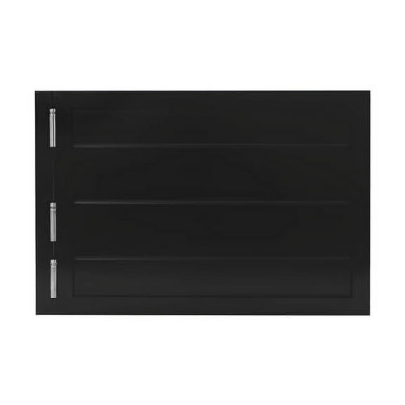 Cafe Door Swinging Door, Swinging Door Pine Wood Saloon Door for Kitchen Bar Porch Entrance Counter Swinging Door,Painted Finished,35.4x23.6 in (Black)