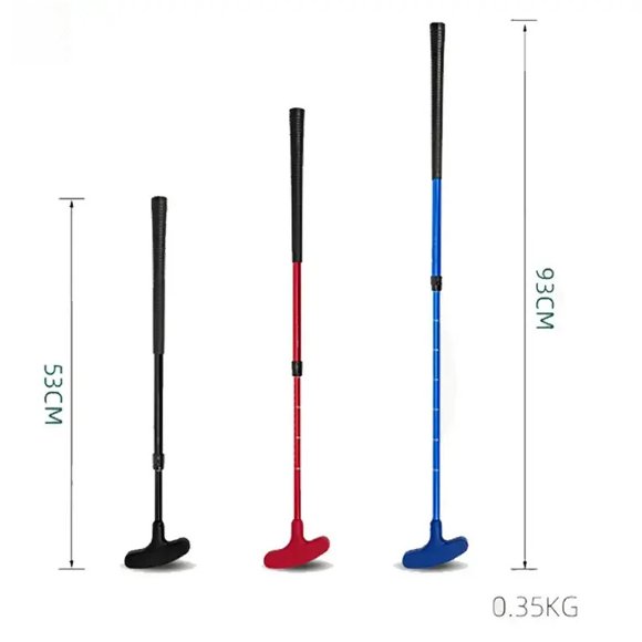 Adjustable Length Golf Putter with Aluminum Shaft - Dual-Sided Head for Kids & Adults, Custom Logo Option, Ideal for Practice & Promotional Gifts (Assorted Colors)