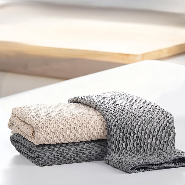 Pisexur Batería de cocina Toalla elegante y resistente de 30 cm, absorbente a rayas, para cocina, mesa, con dobladillo resistente y gran capacidad de absorción. para la cocina del hogar