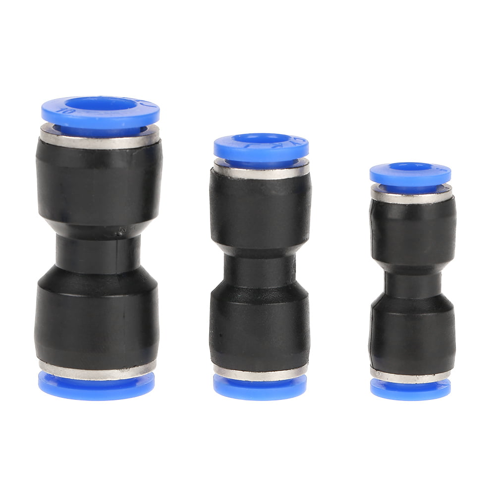 HQ Pneumatic Straight Union Connectors Push In Fitting For Air Water Tube 4-16mm 