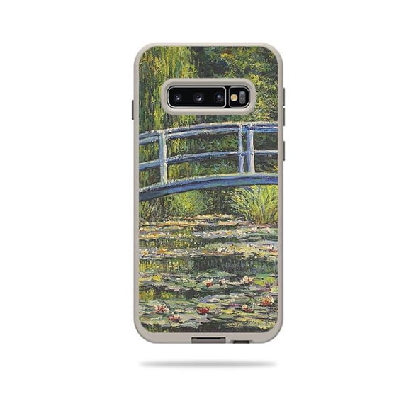 MightySkins LIFSAG10-White Water Lilies Skin for Lifeproof Fre Case Samsung Galaxy S10 - White Water Lilies