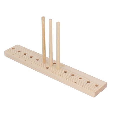 Bow Maker Adjustment Pins Lightweight Oak Bow Making Tool with 3 Long Stick for DIY Crafts Christmas Party Decorations