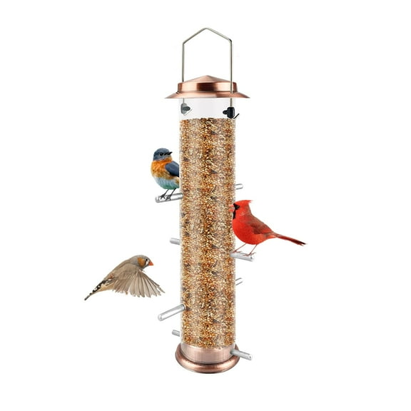 Comedero para pájaros Finch Bird Mixxidea para colgar semillas de cardo metálico
