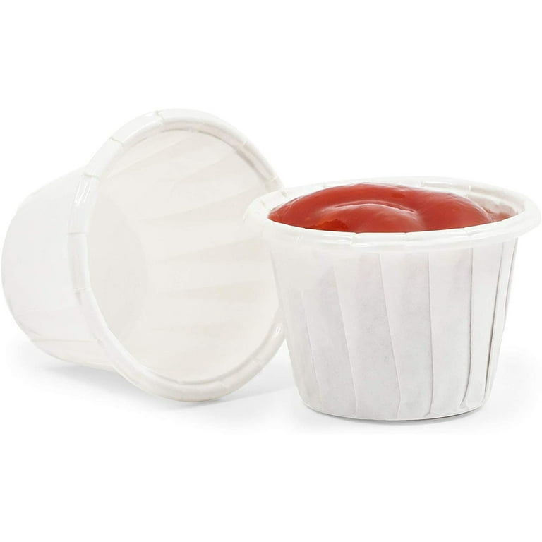 Comfy Package 2 Oz Sample Cups Small Plastic Containers with Lids, 50-Pack