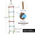 thumbnail image 7 of RedSwing 6.6 Ft Rope Ladder for Kids, Climbing Ladder with 1 Strap, Great for Swing Set, Outdoor, Tree House, Playground, Ninja Slackline, 7 of 7